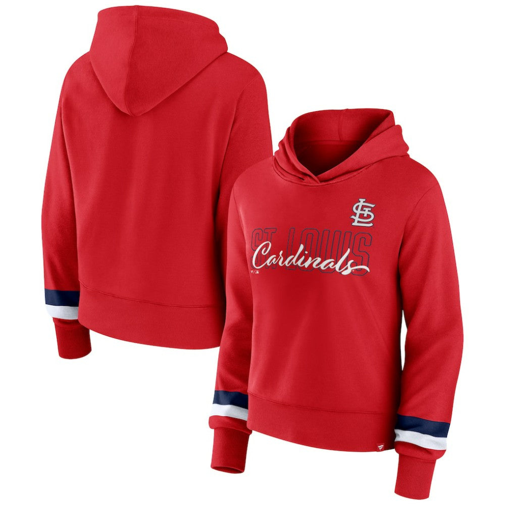 St. Louis Cardinals Fanatics Women's Over Under Pullover Hoodie - Red - Fanatics Online