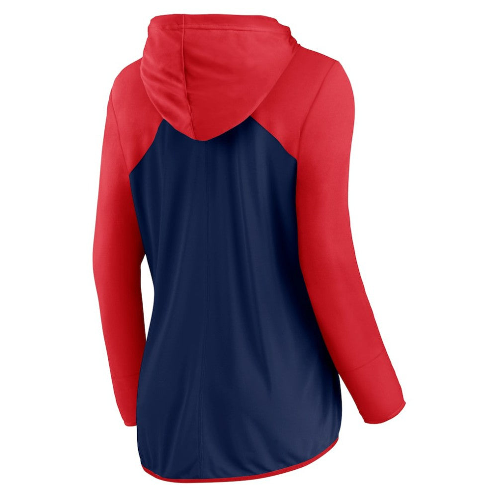 Boston Red Sox Fanatics Women's Forever Fan Full-Zip Hoodie Jacket - Navy/Red - Fanatics Discount