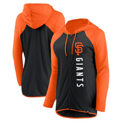 San Francisco Giants Fanatics Women's Forever Fan Full-Zip Hoodie Jacket - Black/Orange - Fanatics Online
