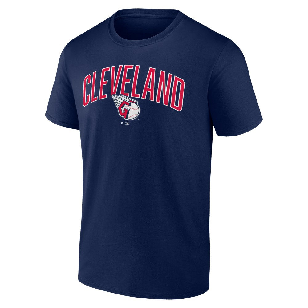 Cleveland Guardians Fanatics Arch T-Shirt & Shorts Combo Set - Navy/Heather Gray - Fanatics on Sale
