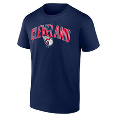 Cleveland Guardians Fanatics Arch T-Shirt & Shorts Combo Set - Navy/Heather Gray - Fanatics on Sale