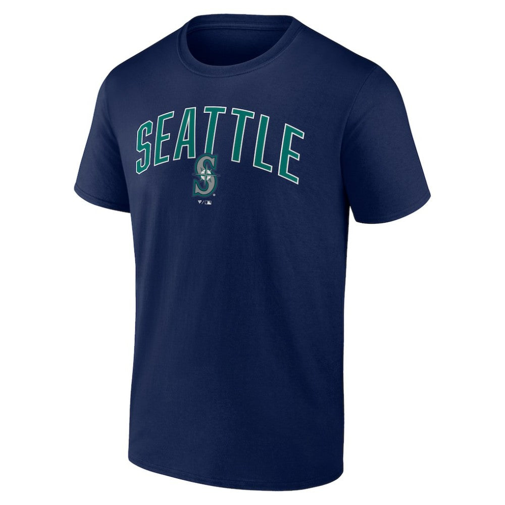 Seattle Mariners Fanatics Arch T-Shirt & Shorts Combo Set - Navy/Heather Gray - Fanatics Sale