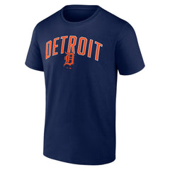 Detroit Tigers Fanatics Arch T-Shirt & Shorts Combo Set - Navy/Heather Gray - Fanatics on Sale