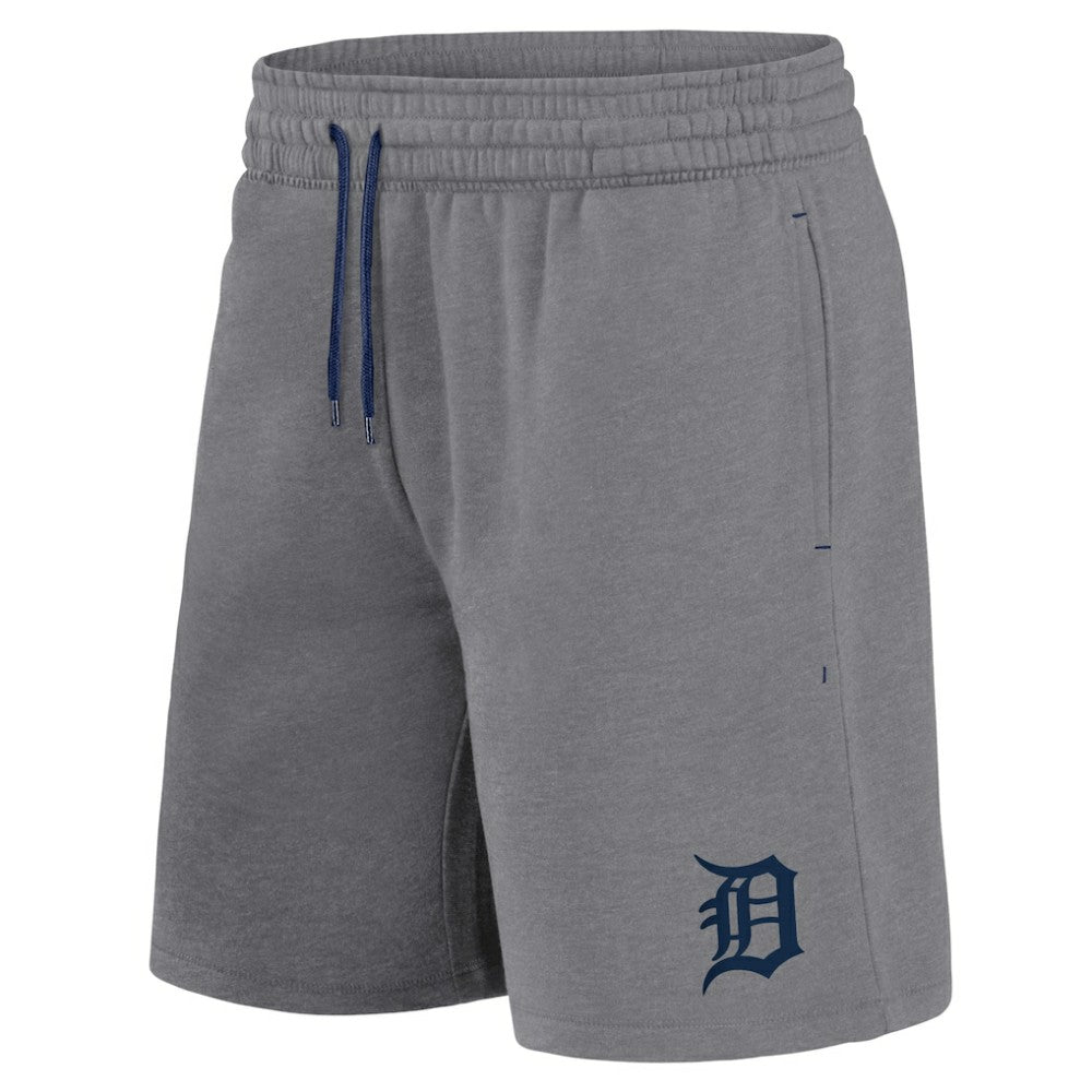 Detroit Tigers Fanatics Arch T-Shirt & Shorts Combo Set - Navy/Heather Gray - Fanatics on Sale
