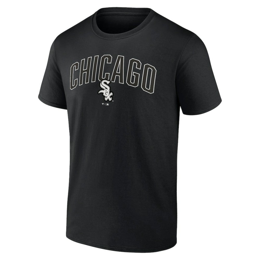 Chicago White Sox Fanatics Arch T-Shirt & Shorts Combo Set - Black/Heather Gray - Fanatics Discount