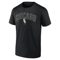 Chicago White Sox Fanatics Arch T-Shirt & Shorts Combo Set - Black/Heather Gray - Fanatics Discount