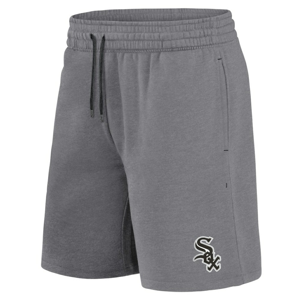 Chicago White Sox Fanatics Arch T-Shirt & Shorts Combo Set - Black/Heather Gray - Fanatics Discount