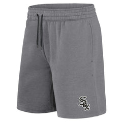 Chicago White Sox Fanatics Arch T-Shirt & Shorts Combo Set - Black/Heather Gray - Fanatics Discount