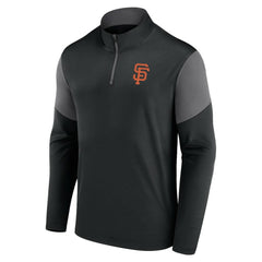 San Francisco Giants Fanatics Logo Quarter-Zip Top - Black - Fanatics on Sale