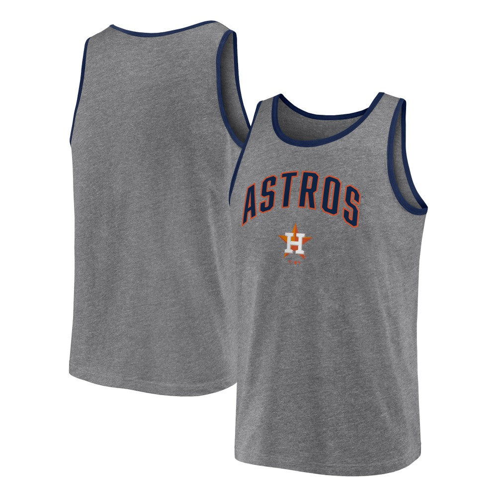 Houston Astros Fanatics Primary Tank Top - Heather Gray - Fanatics on Sale