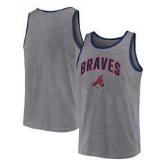 Atlanta Braves Fanatics Primary Tank Top - Heather Gray - Fanatics Discount