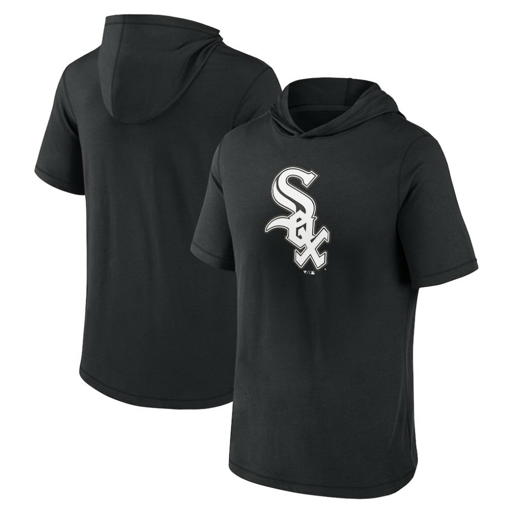 Chicago White Sox Fanatics Short Sleeve Hoodie T-Shirt - Black - Fanatics Discount