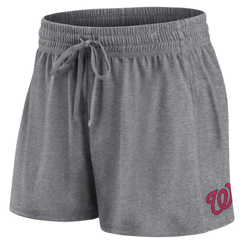 Washington Nationals Fanatics Women's Script T-Shirt & Shorts Combo Set - Red/Gray - Fanatics Discount