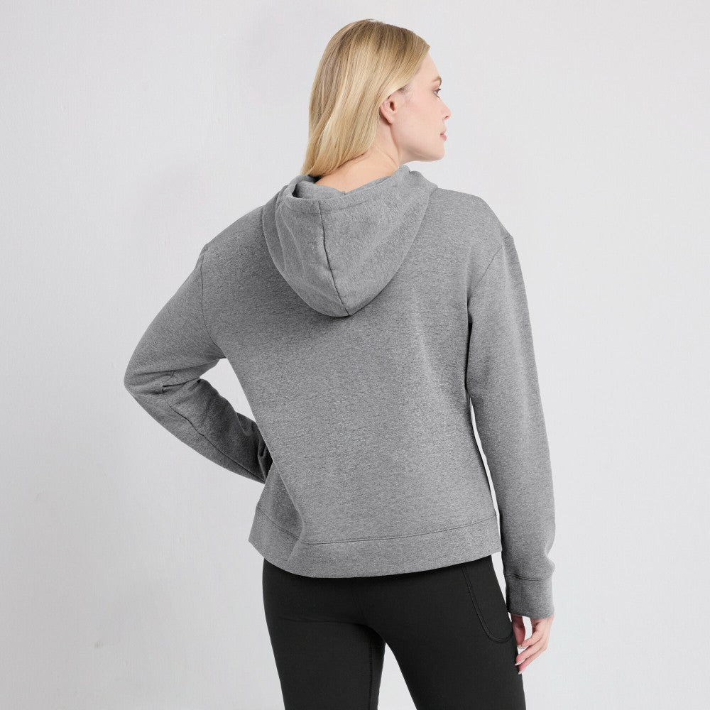 Kansas City Royals Fanatics Women's Script Favorite Lightweight Pullover Hoodie - Heather Gray - Fanatics on Sale