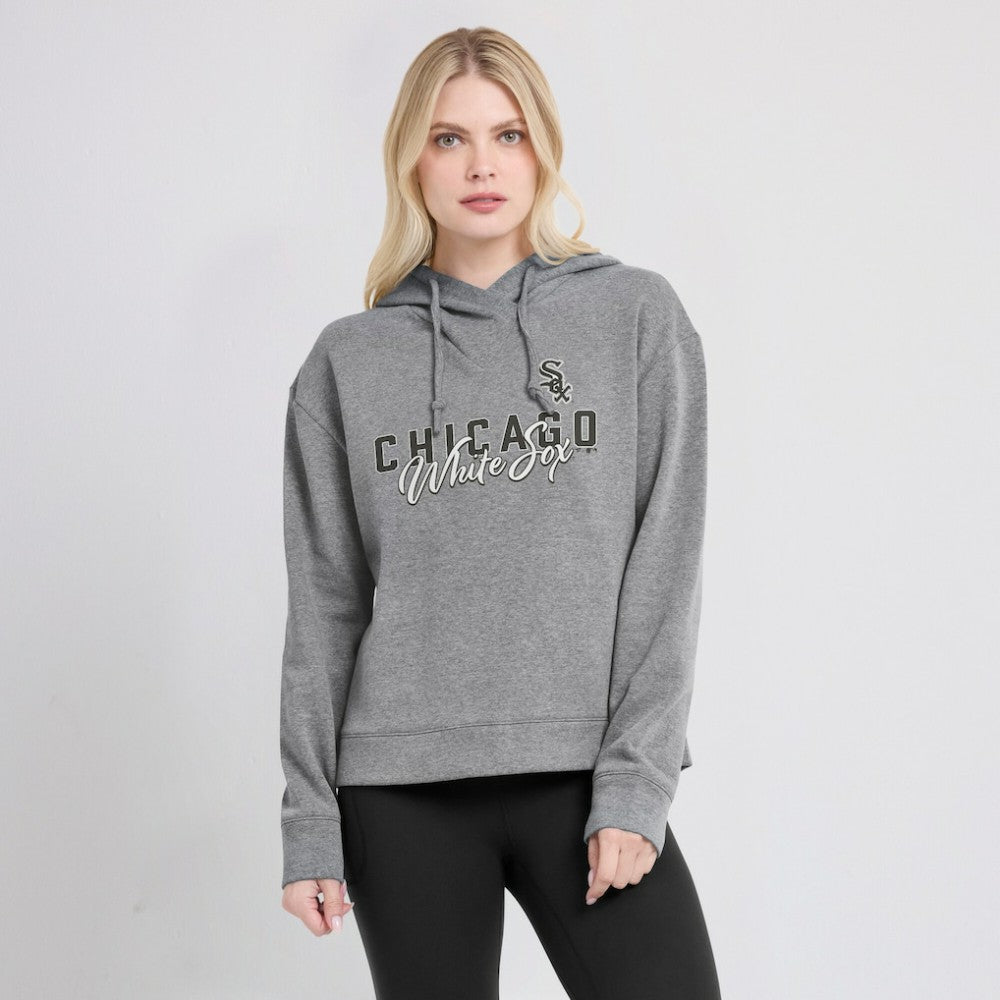 Chicago White Sox Fanatics Women's Script Favorite Lightweight Pullover Hoodie - Heather Gray - Fanatics Online