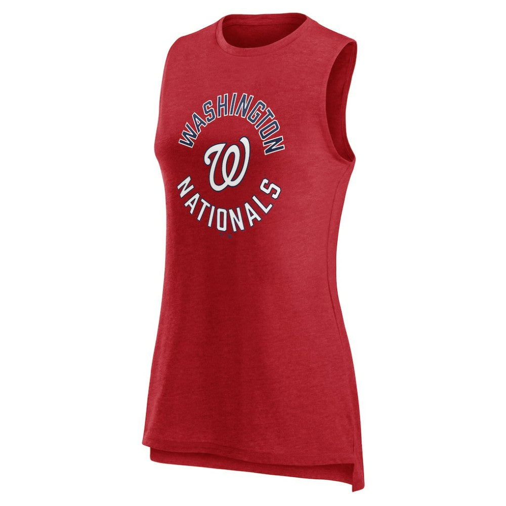 Washington Nationals Fanatics Women's What Goes Around Tank Top - Heather Red - Fanatics Sale