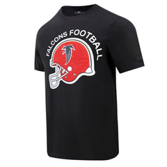 Atlanta Falcons Pro Standard Red Helmet Wordmark T-Shirt Black