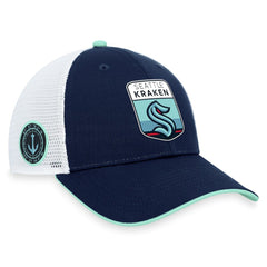 Seattle Kraken Fanatics 2023 NHL Draft On Stage Trucker Adjustable Hat - Deep Sea Blue - NHL 5035801
