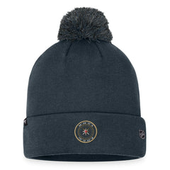 Vegas Golden Knights Fanatics 2023 NHL Draft Cuffed Knit Hat with Pom - Charcoal - NHL 5035878