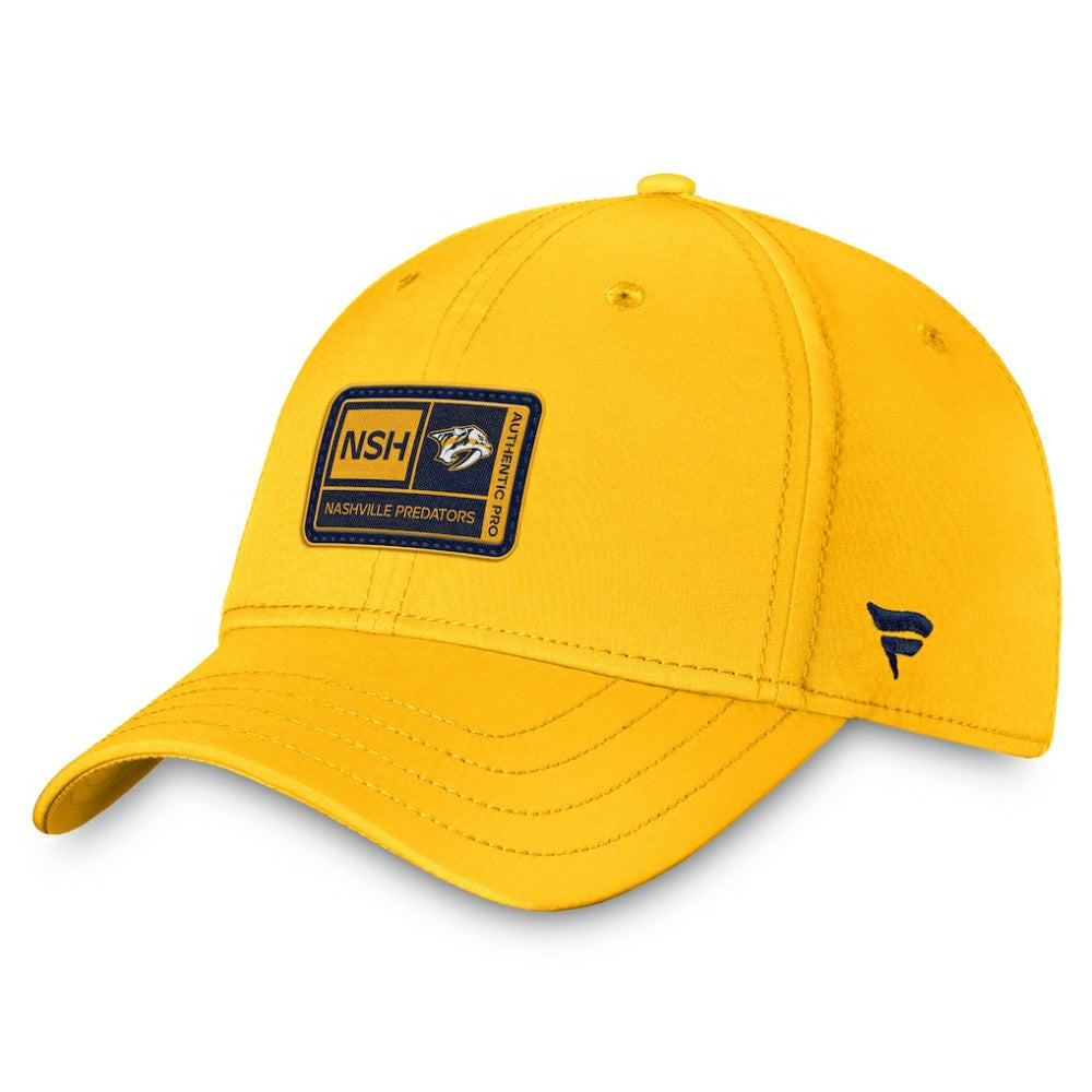 Nashville Predators Fanatics Authentic Pro Training Camp Flex Hat – Gold - NHL 5035896