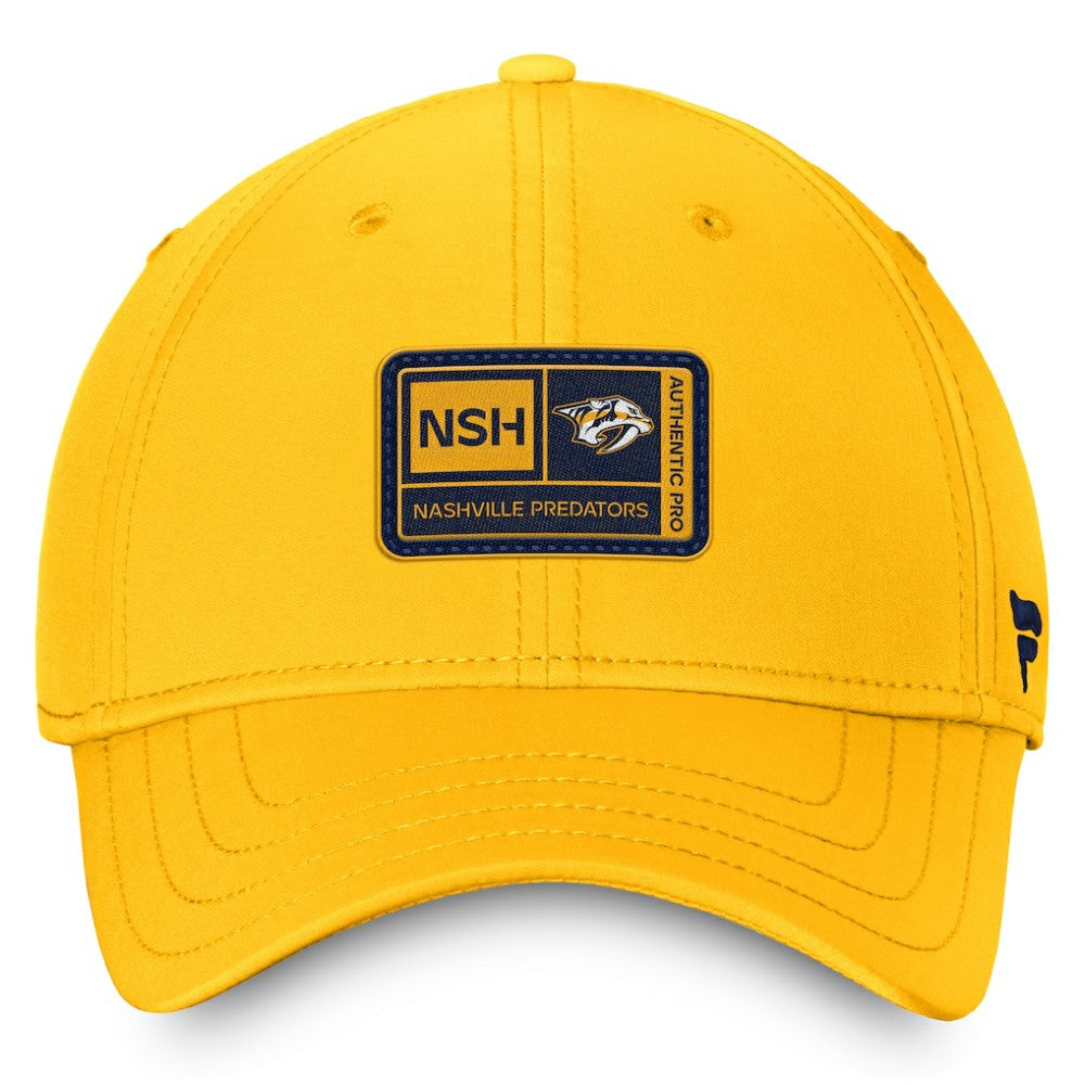 Nashville Predators Fanatics Authentic Pro Training Camp Flex Hat – Gold - NHL 5035896
