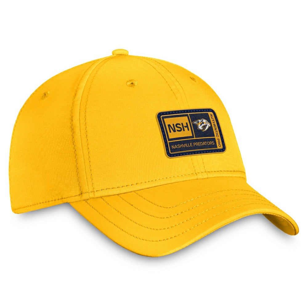 Nashville Predators Fanatics Authentic Pro Training Camp Flex Hat – Gold - NHL 5035896