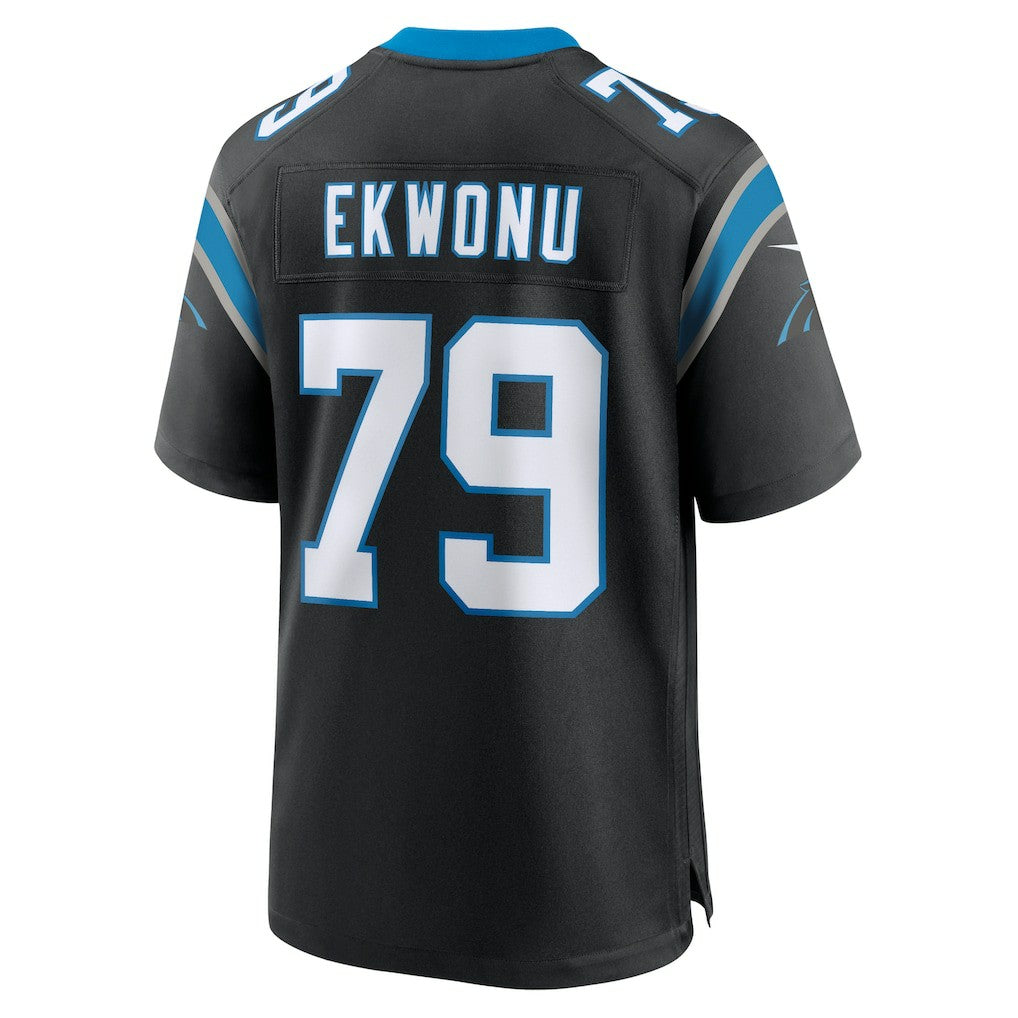 Nike Ikem Ekwonu Carolina Panthers Game Jersey Black