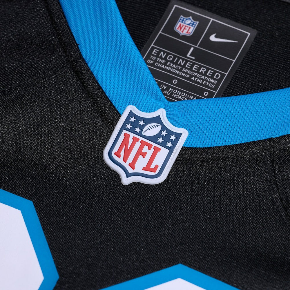 Nike Ikem Ekwonu Carolina Panthers Game Jersey Black