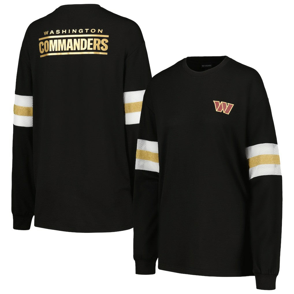 Washington Commanders The Wild Collective Women's Long Sleeve T-Shirt Black