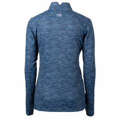 Cleveland Guardians Cutter & Buck Women's Traverse Camo Print Stretch Quarter-Zip Pullover Top - Navy - MLB Online