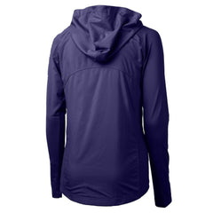 Baltimore Ravens Cutter & Buck Women's Adapt Eco Knit Hybrid Recycled Full-Zip Hoodie Purple