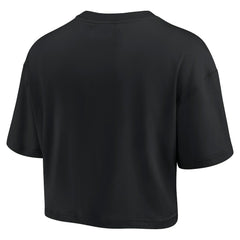 Fanatics Kansas City Chiefs Women's Elements Super Soft Boxy Cropped T-Shirt Black