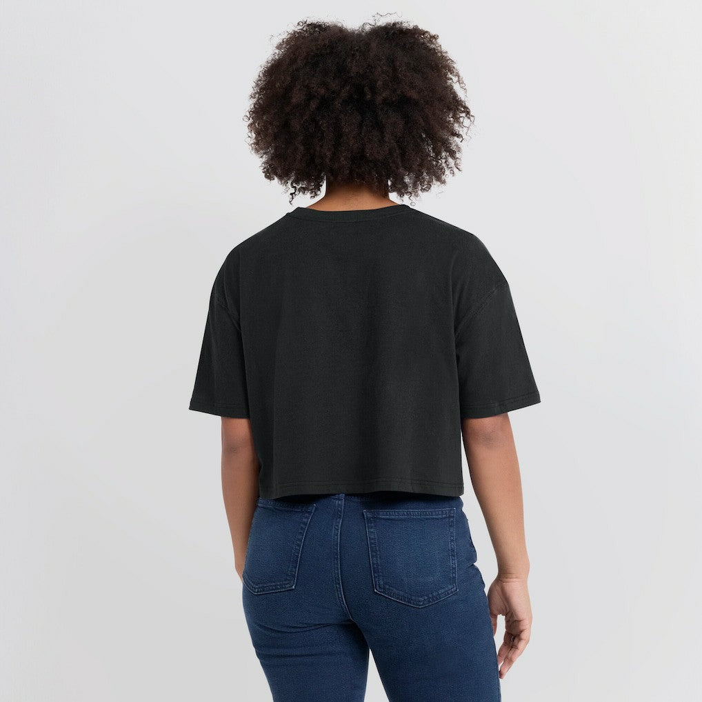 Fanatics Kansas City Chiefs Women's Elements Super Soft Boxy Cropped T-Shirt Black