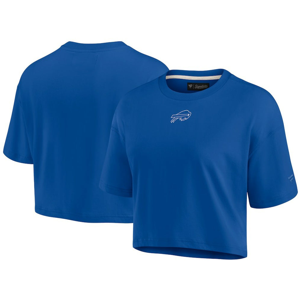 Fanatics Buffalo Bills Women's Elements Super Soft Boxy Cropped T-Shirt Royal