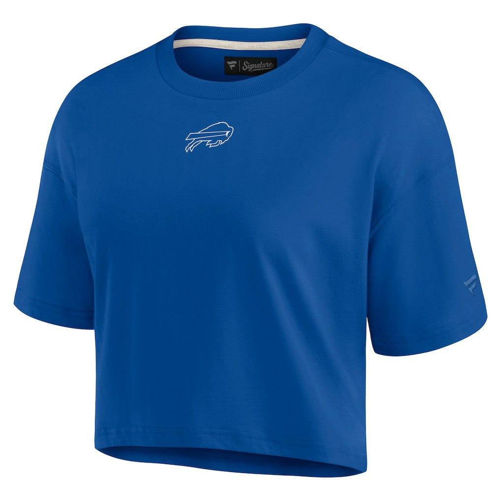 Fanatics Buffalo Bills Women's Elements Super Soft Boxy Cropped T-Shirt Royal