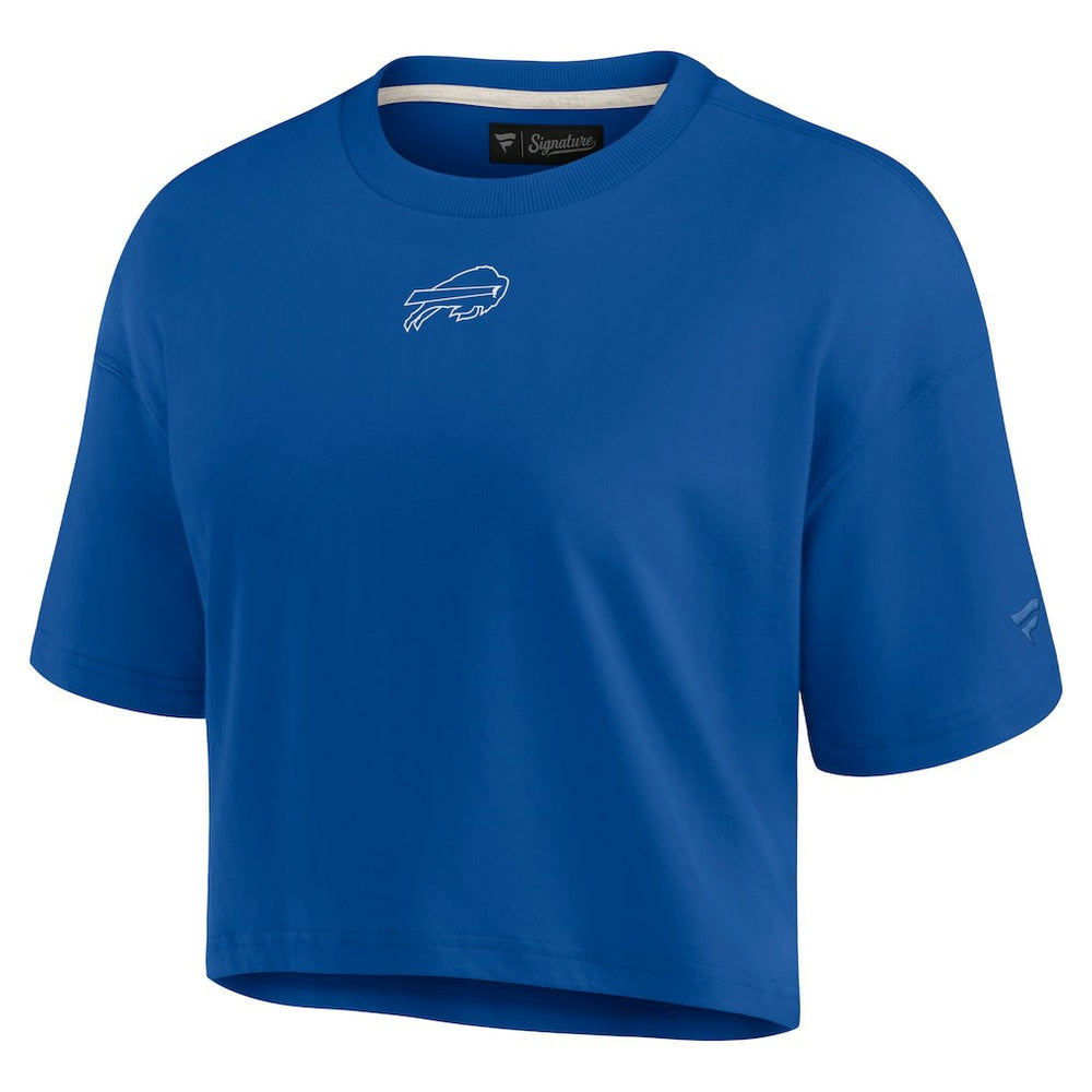 Fanatics Buffalo Bills Women's Elements Super Soft Boxy Cropped T-Shirt Royal