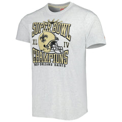 New Orleans Saints Homage Champs Hyper Local Tri-Blend T-Shirt Ash