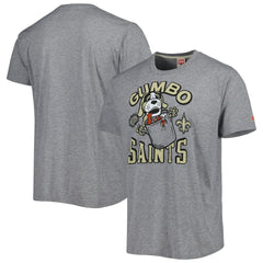 New Orleans Saints Homage Gumbo Hyper Local Tri-Blend T-Shirt Gray
