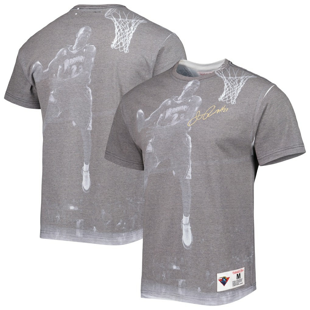 Jason Richardson Golden State Warriors Above The Rim T-Shirt for sale Heather Gray | Mitchell & Ness US