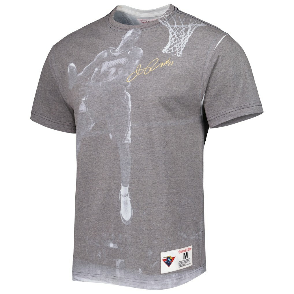 Jason Richardson Golden State Warriors Above The Rim T-Shirt for sale Heather Gray | Mitchell & Ness US