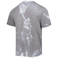 Clyde Drexler Houston Rockets Above The Rim T-Shirt Heather Gray | Mitchell & Ness Lifestyle