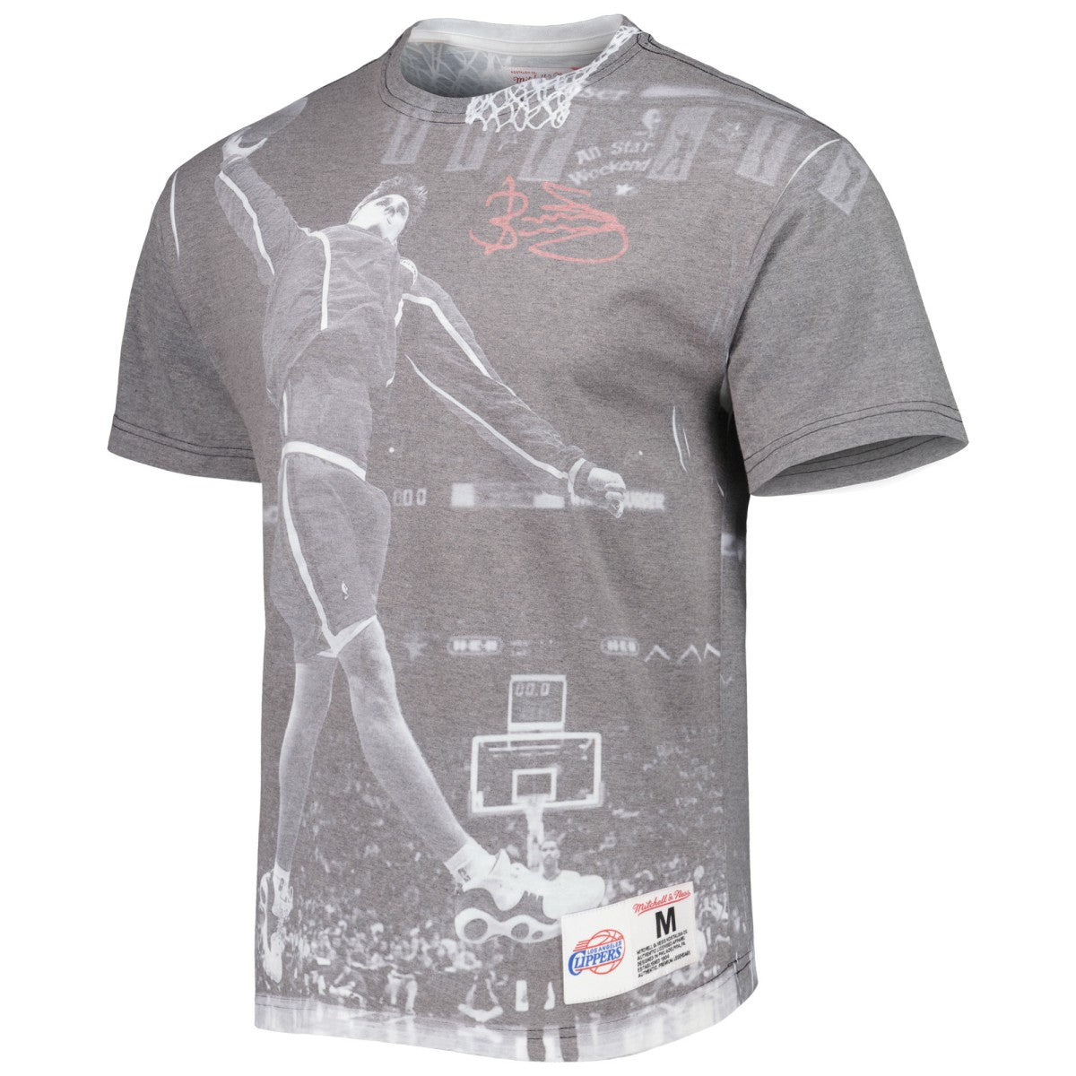 Brent Barry LA Clippers Above The Rim T-Shirt Heather Gray | Mitchell & Ness discount