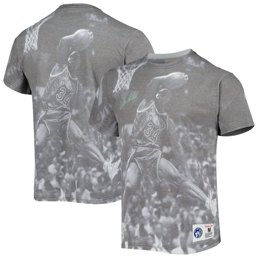 Isaiah Rider Minnesota Timberwolves Above The Rim T-Shirt Gray | Mitchell & Ness for sale