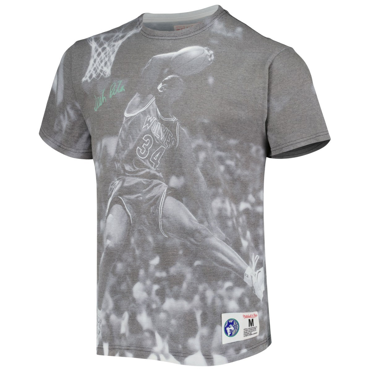Isaiah Rider Minnesota Timberwolves Above The Rim T-Shirt Gray | Mitchell & Ness for sale