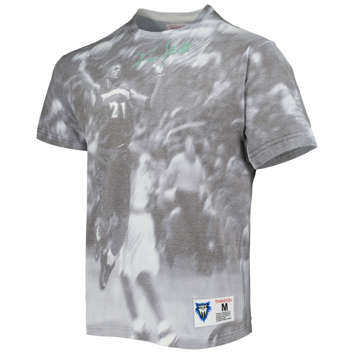 Kevin Garnett Minnesota Timberwolves Above The Rim T-Shirt Heather Gray | Mitchell & Ness US