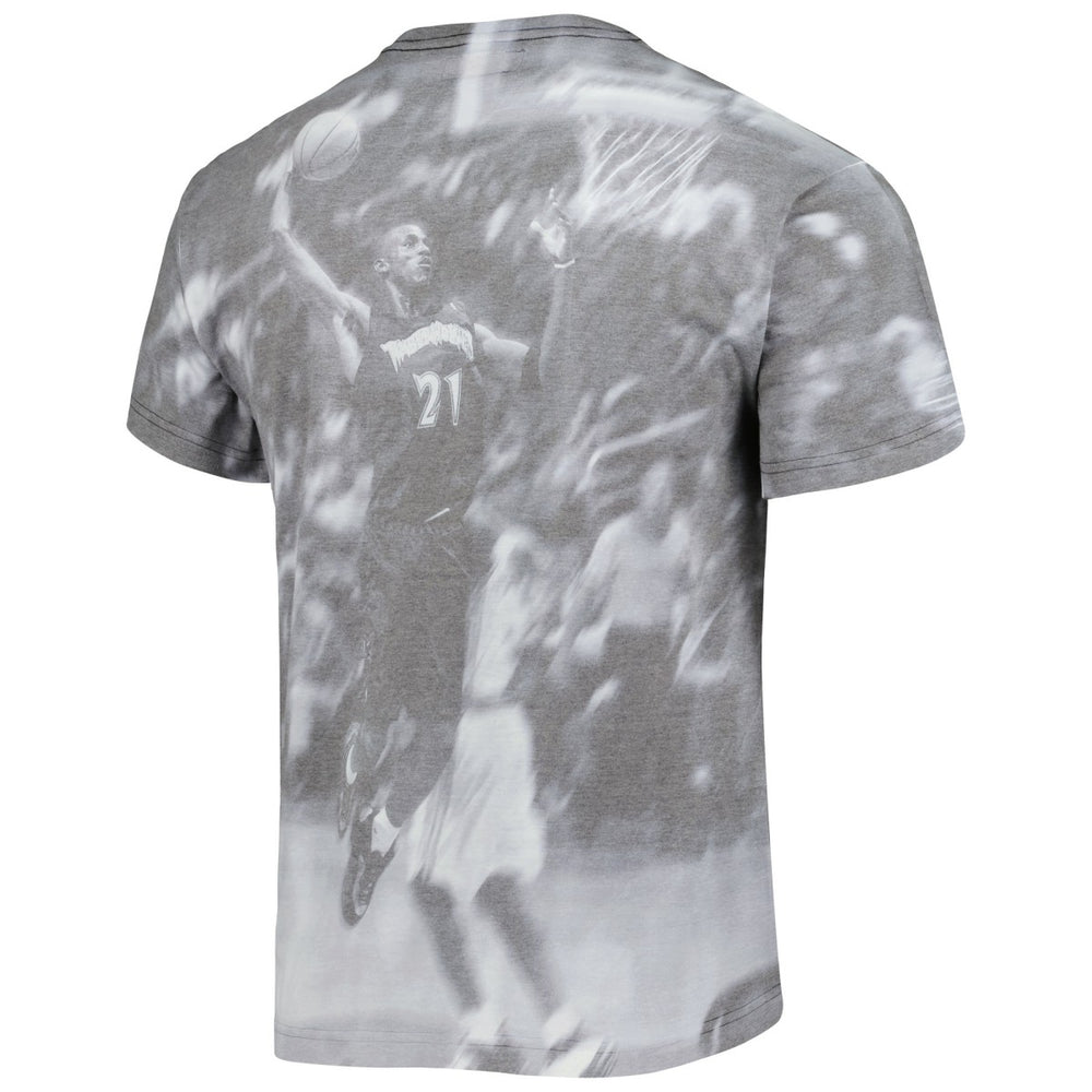 Kevin Garnett Minnesota Timberwolves Above The Rim T-Shirt Heather Gray | Mitchell & Ness US