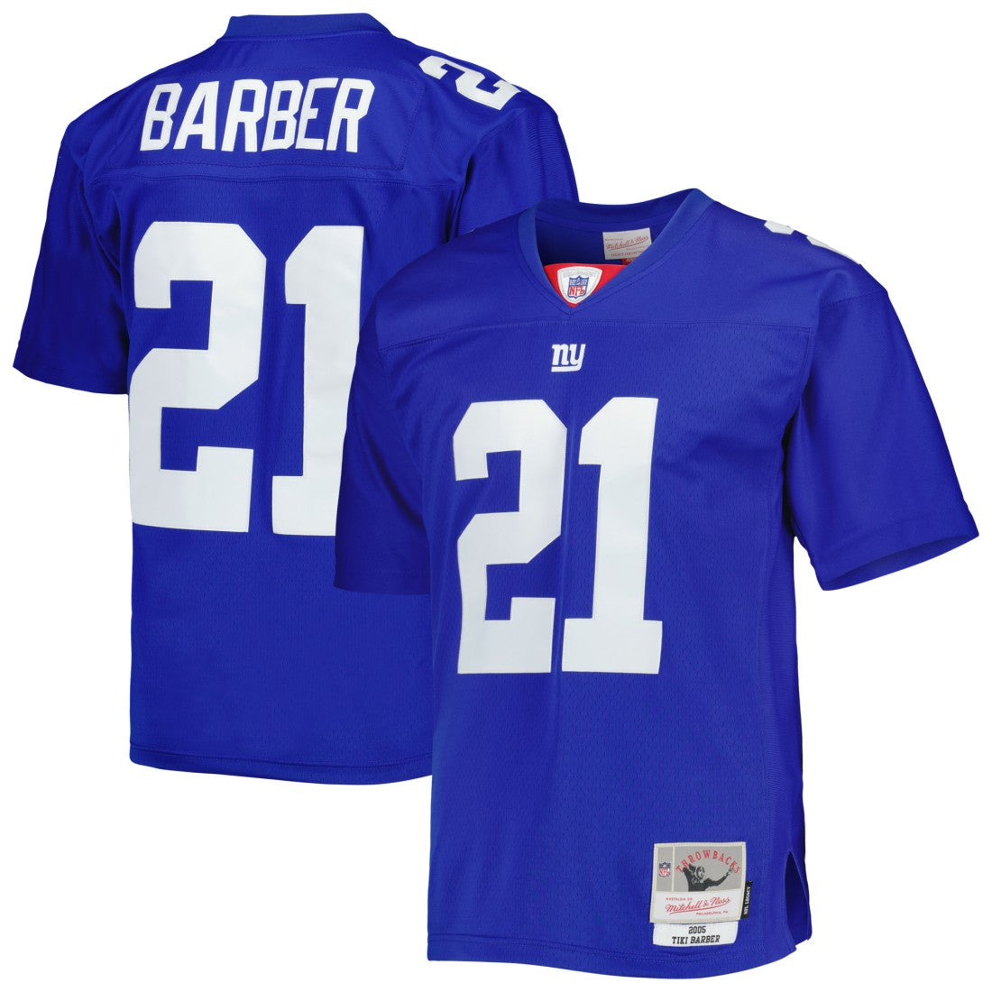 Mitchell & Ness Tiki Barber New York Giants Legacy Replica Jersey Royal