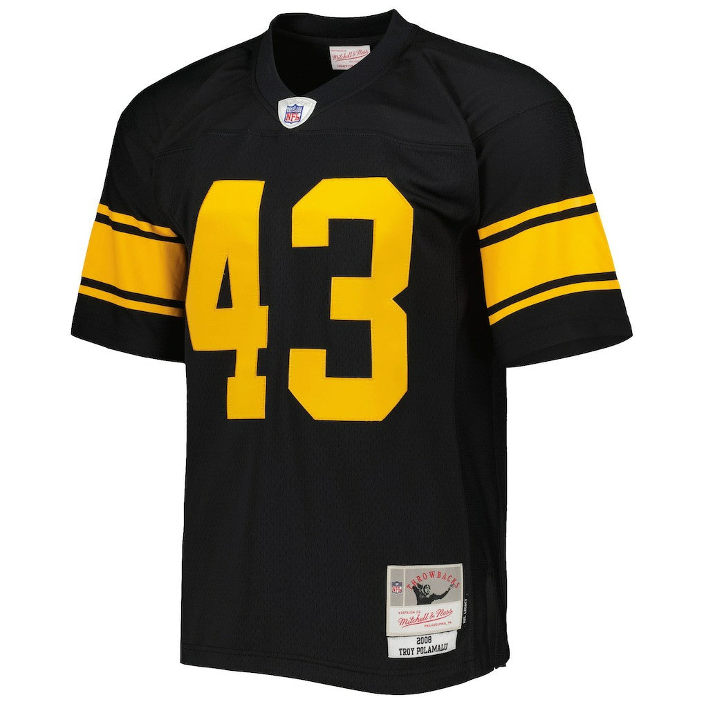 Mitchell & Ness Troy Polamalu Pittsburgh Steelers Legacy Replica Jersey Black