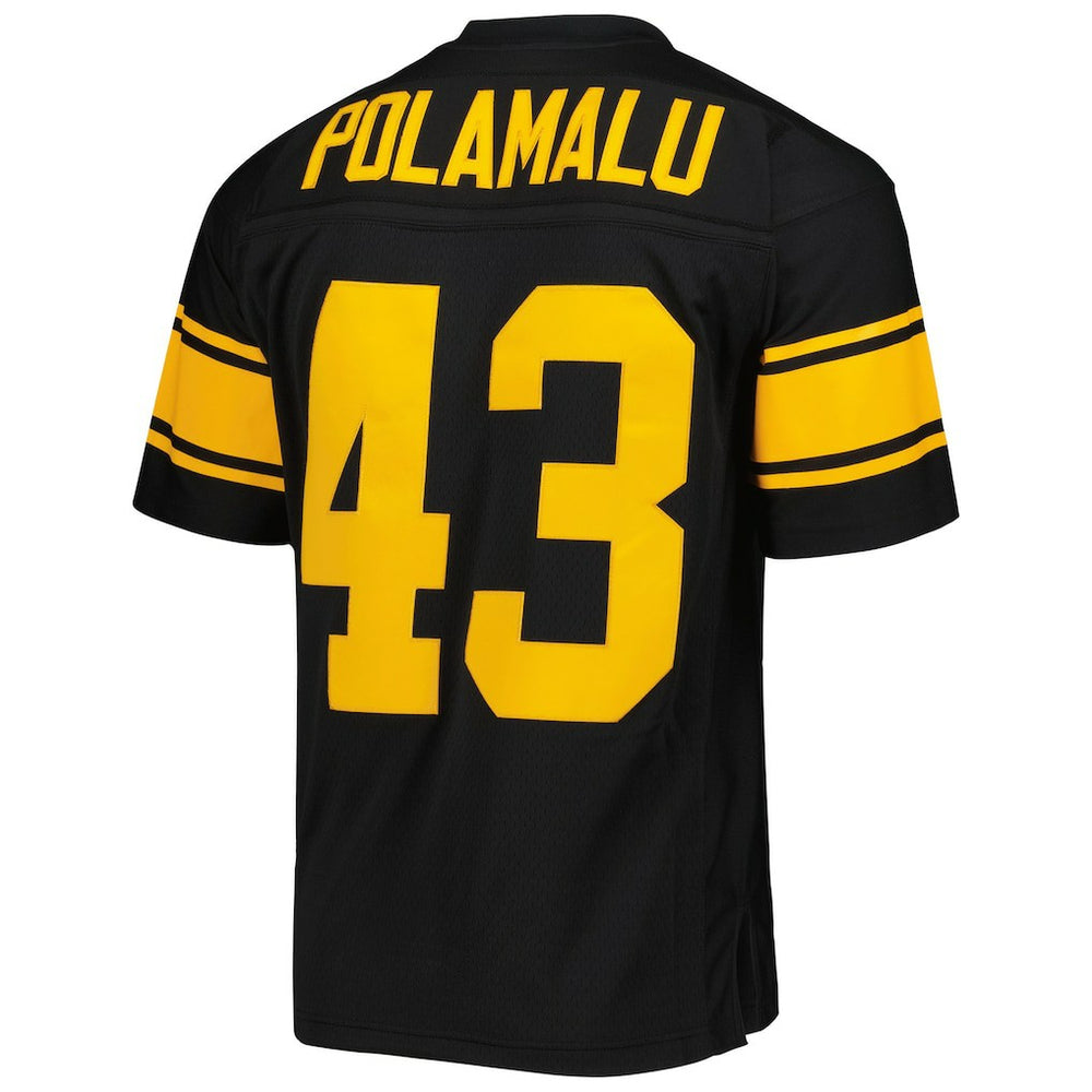 Mitchell & Ness Troy Polamalu Pittsburgh Steelers Legacy Replica Jersey Black