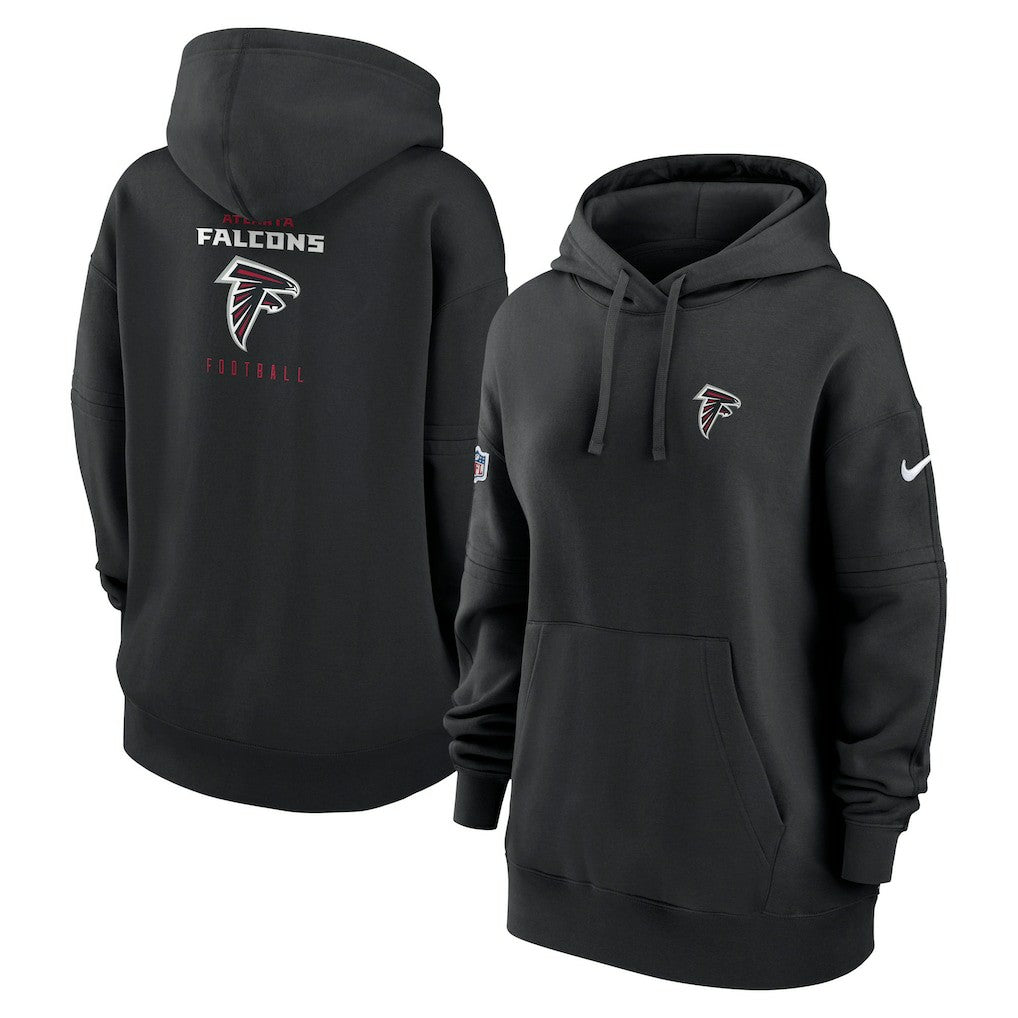 Nike Atlanta Falcons Women's 2023 Sideline Club Fleece Pullover Hoodie Black